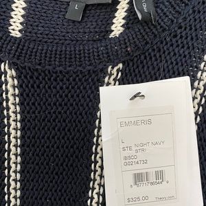 Theory size L NIGHT Navy Short sleeve Sweater